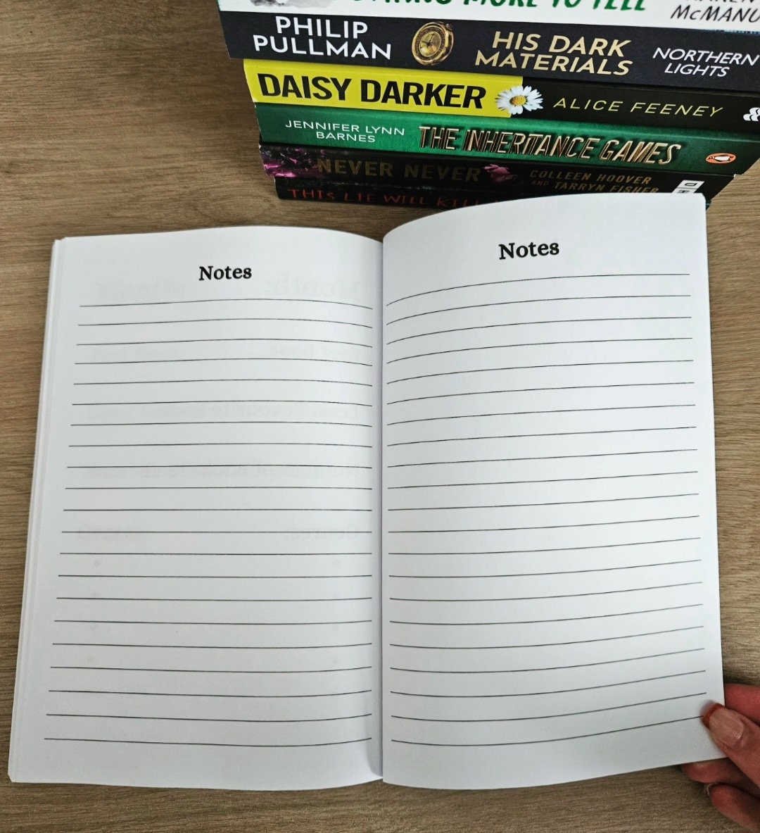 Reading Journal, 12 Month Reading Journal, Reading Log, Reading Tracker, Book Tracker, Book Lovers Journal, Book Review Sheets, Book Gift