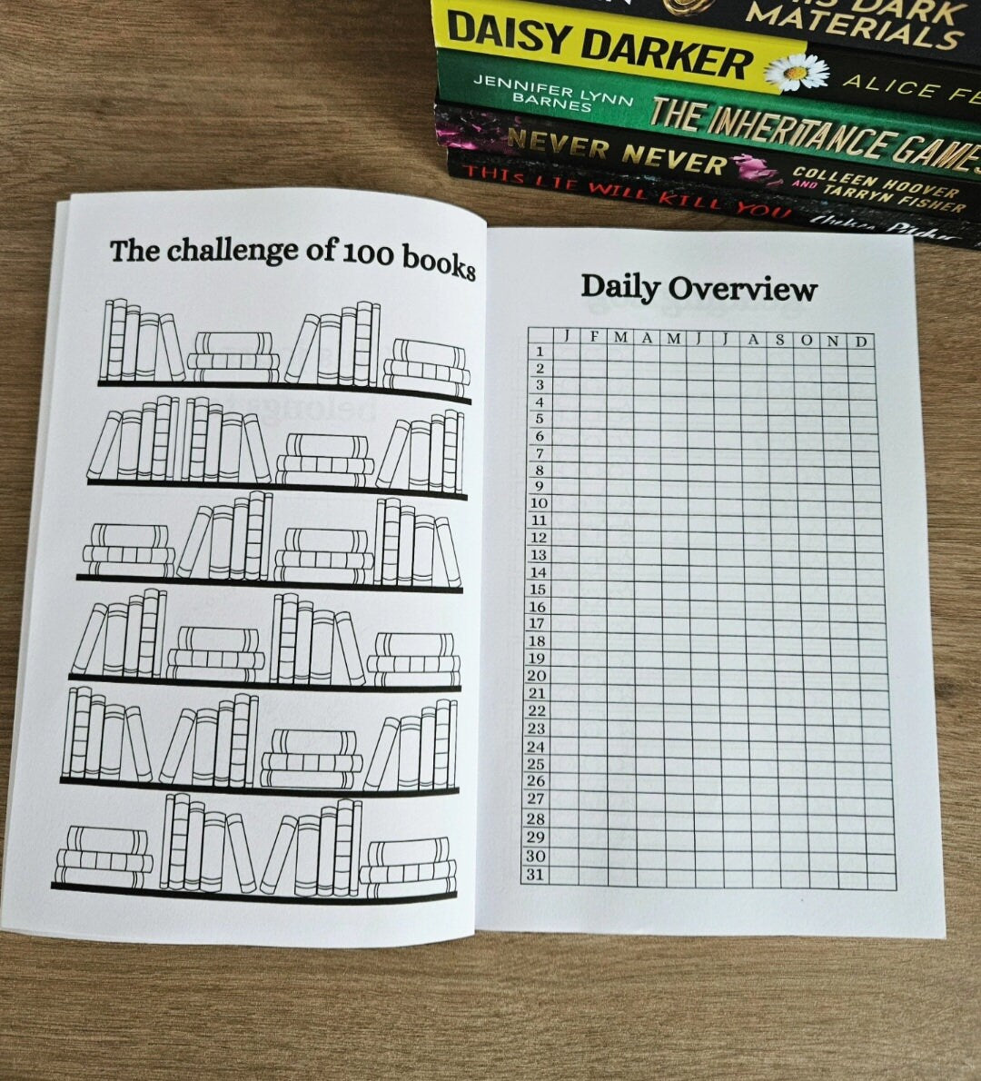 Reading Journal, 12 Month Reading Journal, Reading Log, Reading Tracker, Book Tracker, Book Lovers Journal, Book Review Sheets, Book Gift