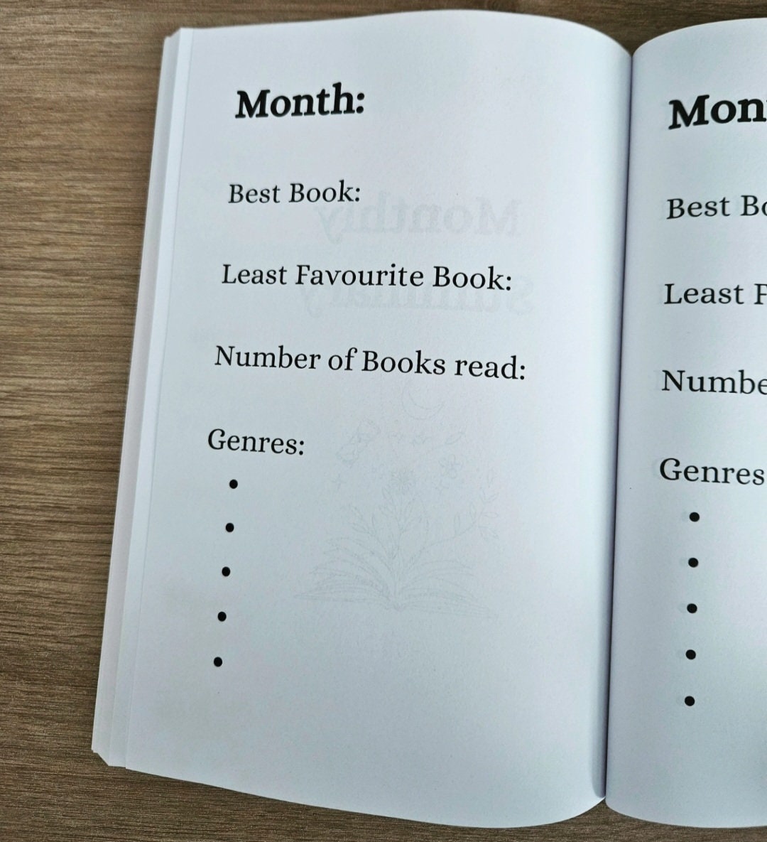 Reading Journal, 12 Month Reading Journal, Reading Log, Reading Tracker, Book Tracker, Book Lovers Journal, Book Review Sheets, Book Gift